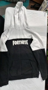 Hoodie Size 14-15 With The Logo Fortnite On Front Black And White. - Picture 1 of 7