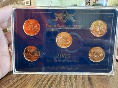 2000 24k Gold Plated Edition, State Quarter Collection,   Vault AS597 - Image 1 of 2