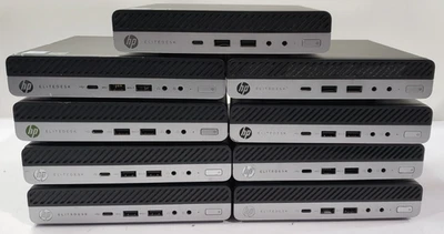 LOT 9 HP EliteDesk 800 G3 DM 35W Mini 2.50GHz Core i5 6500T 8GB RAM NO HDD - Image 1 of 4