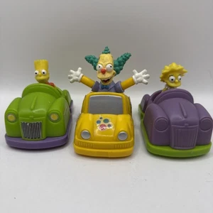 RARE - 1990 Bart, Maggie, Krusty - The Simpsons Car Toys 20th Century Fox - Picture 1 of 6