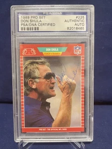 Don Shula Miami Dolphins Autographed Card PSA/DNA - Picture 1 of 2