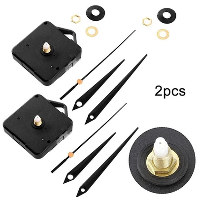 2set Silent DIY Quartz Movement Wall Clock Motor Mechanism Long Spindle Repair - Image 1 of 4