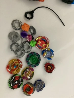 Beyblade Lot Launchers Parts Burst Metal Accessories Ripcords - Image 1 of 3
