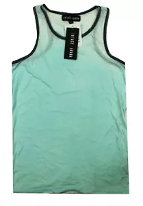 NEW BIG KIDS BOYS VINTAGE HAVANA LIGHTWEIGHT SKY BLUE RINGER TANK TOP XL - Picture 1 of 3