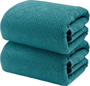 Set asciugamani bagno grandi 100% cotone asciugamani jumbo extra morbidi lenzuola bagno fantasia - Foto 1 di 45