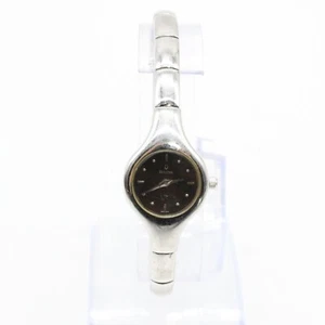 Bulova Watch Women's Luxury Classic Silver Tone Stainless Steel Black Dial - Picture 1 of 8