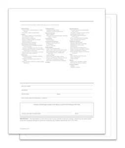 1 PIEZA AUTOADHESIVO GUÍA DEL COMPRADOR FORMULARIO TEXTO FRONTAL EN BLANCO EN LA PARTE POSTERIOR PAQUETE DISTRIBUIDOR - Imagen 1 de 1