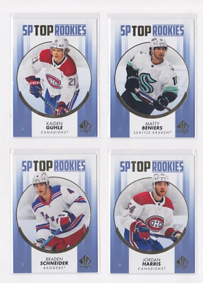2022-23 UPPER DECK SP AUTHENTIC SP TOP ROOKIES BLUE PARALLEL - DROP DOWN LIST - Image 1 of 4