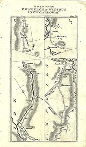 Antique map, Taylor & Skinner, Edinburgh to Whitehorn (2) - Picture 1 of 1