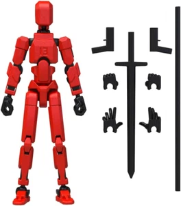 Titan 13 Action Figure Movable Multi-Jointed 3D Printed Toy Nova 13 Red - Picture 1 of 5