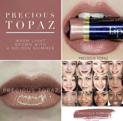 Color de labios líquido de larga duración LipSense PRECIOUS TOPAZ SeneGence tamaño completo sellado Foto 1 de 2