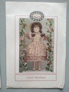 ROSEBUD Dress for 16-18" Doll - READICUT Sewing Pattern 31433 - New - Picture 1 of 2