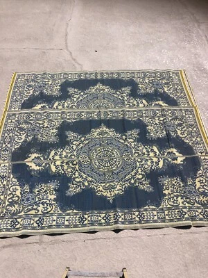 Tapete L tailandês piquenique dobrável plástico tecido estilo sentar dormir acampamento praia ao ar livre 2 opções - Imagem 1 de 4