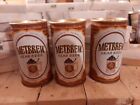 Lot Of (3)  Metbrew Near Beer   steel beer cans Vintage Rr9