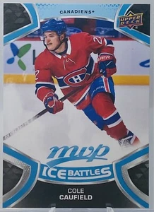2021-22 Upper Deck MVP Cole Caufield Rookie Ice Battles RC Canadiens Habs #243 - Picture 1 of 2