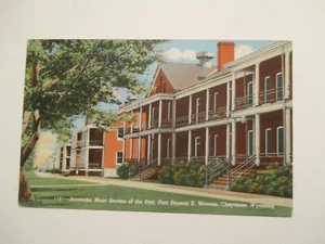 Cheyenne Wyoming Postcard Barracks Fort Francis WY - Picture 1 of 2