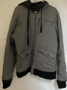 ONIELL mens superfleece gray hoodie jacket size Large - Picture 1 of 8