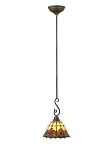 TH11197-P23 - DALE TIFFANY 10X10X48.5 JEWELED FLORAL MINI PENDANT - Picture 1 of 1