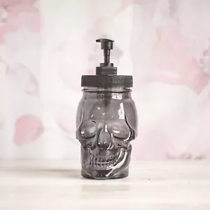 Black Skull Soap Dispenser Lotion Skeleton Decor Skull Lover Gift Goth Decor - Picture 1 of 5