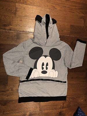 Ziranmel Womens Mickey Mouse Hoodie With Zipped Pocket Pouch Size 12 • 3.59€