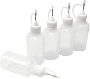10-50pcs Plastic Squeeze Needle Tip Dropper Glue Bottle Empty Container Pinhole - Picture 1 of 9