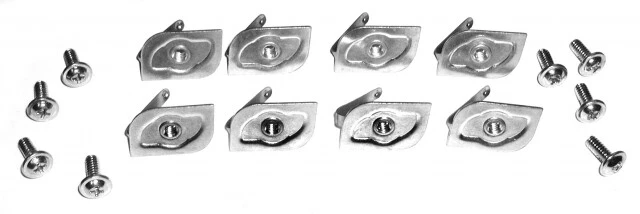 Corvette 1953-1962 Juego de clips y tornillos tapa cubierta trasera moldeada 8 cada uno Foto 1 de 1
