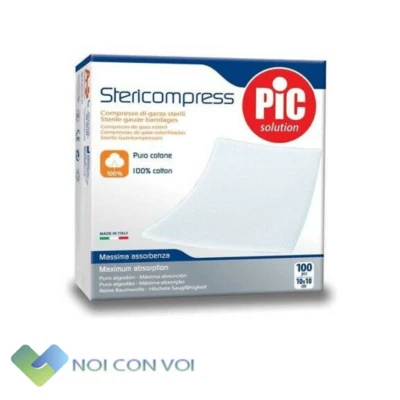 Pic garze sterili 10x10cm 100pz Idrofila - Tessuto non tessuto