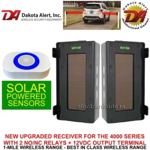 DAKOTA ALERT SBA-4K PLUS-WIRELESS RECEIVER+1 SET SOLAR WIRELESS TRANSMITTERS - Picture 1 of 4