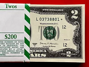 NEW ⭐️ 2017A STAR NOTE ⭐️ $2 DOLLAR BILL ( SAN FRANCISCO L ) UNCIRCULATED - Picture 1 of 3