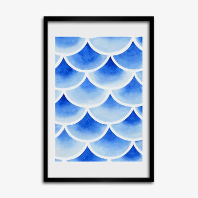 Tulup Foto auf MDF Wanddekoration Kunst Wohnzimmer 40x60cm Fischschuppen - Bild 1 von 4