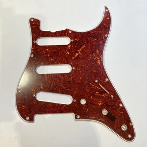 New Celluloid Tortoise Wide Bevel 11 Hole Pickguard for Fender AVRI Stratocaster - Picture 1 of 9