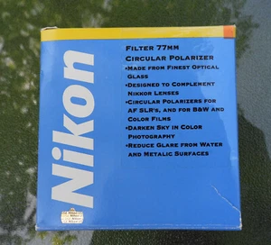 NIKON CIRCULAR POLARIZING FILTER POLARIZER 77mm JAPAN*NIKON P1000/1100 & others - Picture 1 of 4