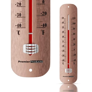 12 Inch New Premium Steel Thermometer Indoor/Outdoor Waterproof Decorative - Picture 1 of 12