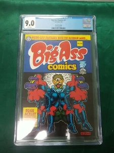 UNDERGROUND COMIX, BIG ASS COMICS #1 CGC 9.0 R CRUMB NEW CASE!! Eleventh print - Picture 1 of 3