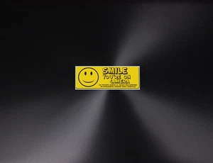 4 calcomanías pegatinas mini etiqueta de advertencia sonrisa estás en cámara grabación vehículo - Imagen 1 de 1