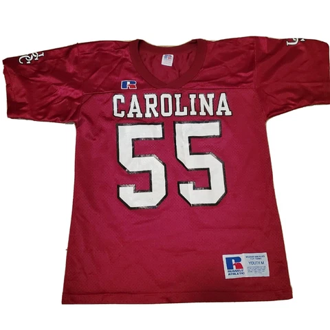 Vintage South Carolina USC Gamecock Football Jersey Youth M Russell Athletic Cover