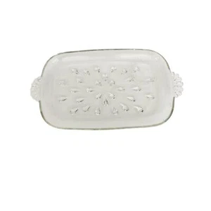 vintage Hazel-Atlas Informal Snack clear teardrop Plate glassware serving dish - Bild 1 von 8