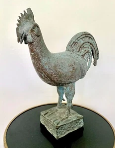 EDO OKPA BRONZE COCKRELL Sculpture Africa - Picture 1 of 18