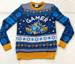 kid's Well Worn holiday Menorah sweater size large multicolor long sleeve cotton - Picture 1 of 7