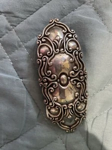 Vintage Silver Metal Scroll Belt Buckle Stamped 1997 R - Picture 1 of 6