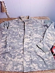 US Army Digital US Military Combat Coat Jacket Camouflage Size L Long  - Picture 1 of 9