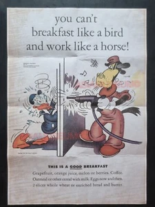 1941 WW2 USA AMERICA CARTOON COMIC DONALD DUCK GOOFY FUNNY PROPAGANDA POSTER 634 - Picture 1 of 3