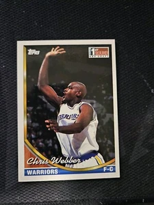 1993-94 Topps - #224 Chris Webber (RC) - Picture 1 of 2