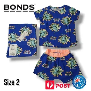 Bonds Baby PJ Kids Sleep Short Set Size 2 Unisex Blue Hammer Head Shark - Picture 1 of 10