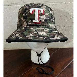Texas Rangers New Era MLB Camo Bucket Hat One Size Baseball Cap - Bild 1 von 10