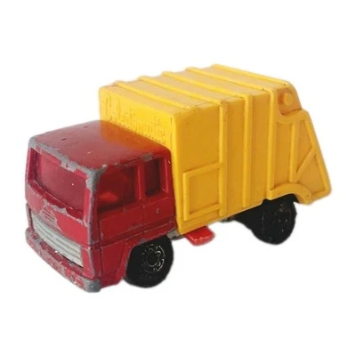 1979 Refuse Truck Garbage Rubbish Compacter Red Yellow No.36 | Preloved  - Image 1 of 4