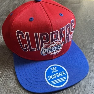 Los Angeles Clippers Adidas NBA Hat Cap Red Blue Snapback Adjustable - Picture 1 of 3