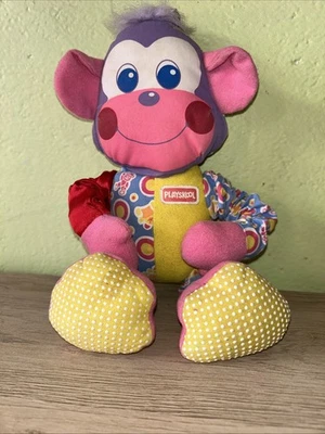 Doudou Peluche Vintage Ancien Singe À Grelot Playskool Années 80 90 1985 - Photo 1/4