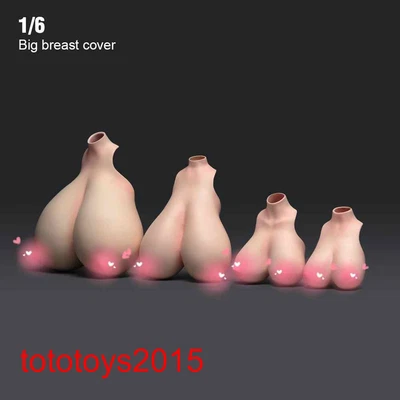 Modelo de cubierta de pecho busto grande femenino 1/6 1:12 para figura de acción de 12"" 6"" juguete corporal Foto 1 de 4