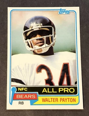 1981 Topps #400 Walter Payton NrMt - Mt - Image 1 of 2